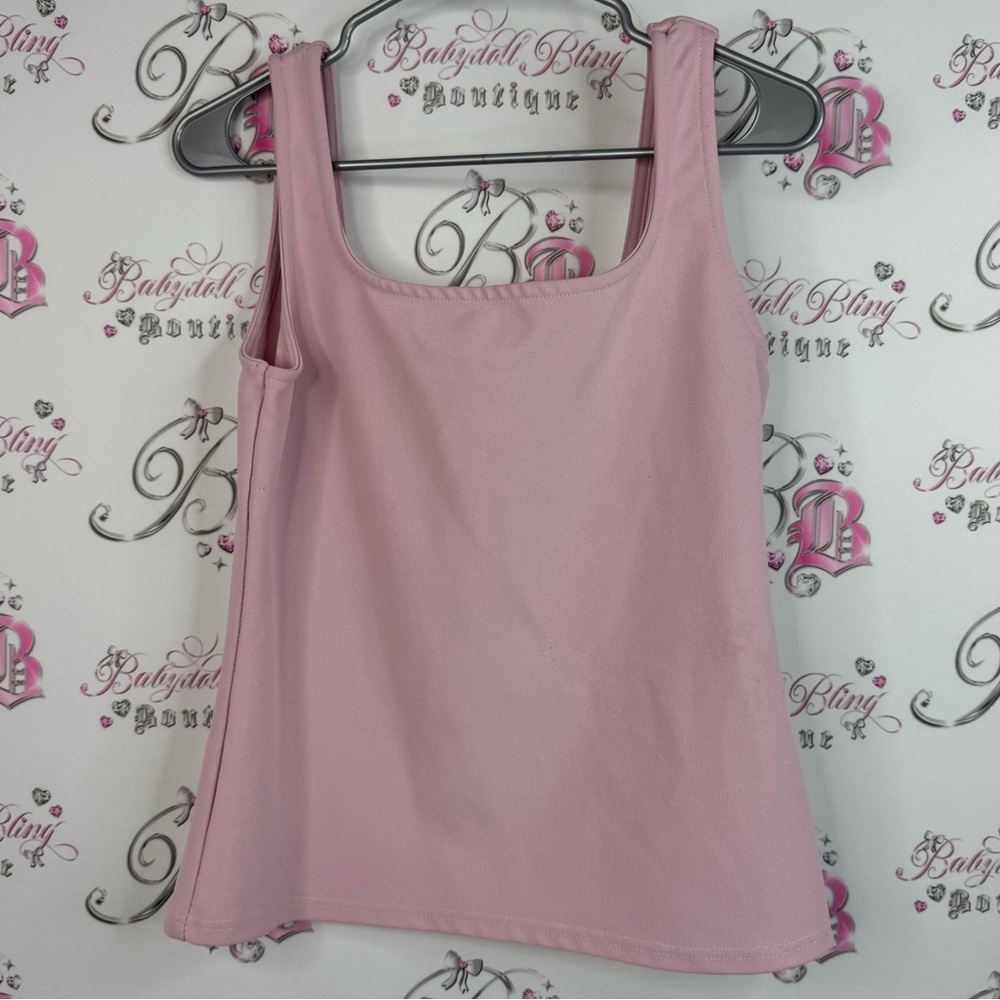 Le Chateau tank top scoop neck shirt top baby Light Pink Tank Top